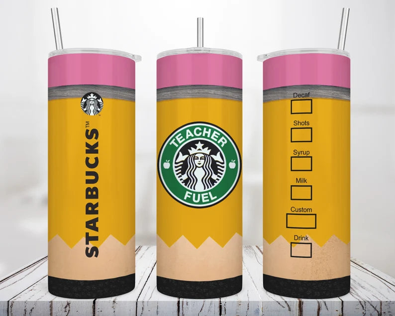 Starbucks Teacher Fuel Sublimation Print |Nita's Sublimation Blanks