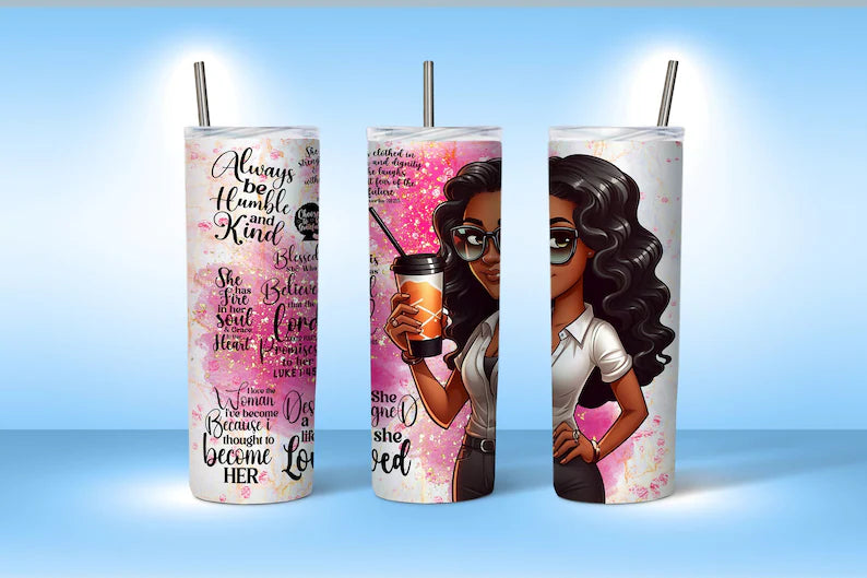 Boss Lady Quotes Tumbler (Digital Files) | Nita's Sublimation Blanks™