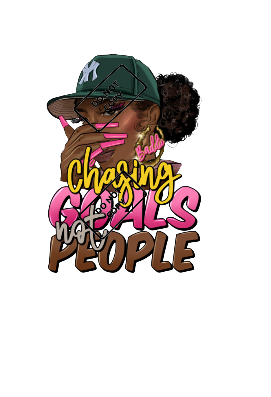 CHASING GOALS NOT PEOPLE (TRANSFER) | Nita's Sublimation Blanks­™