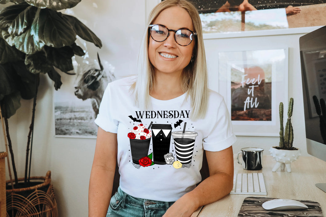 Wednesday Coffee (TRANSFER) | Nita's Sublimation Blanks­™