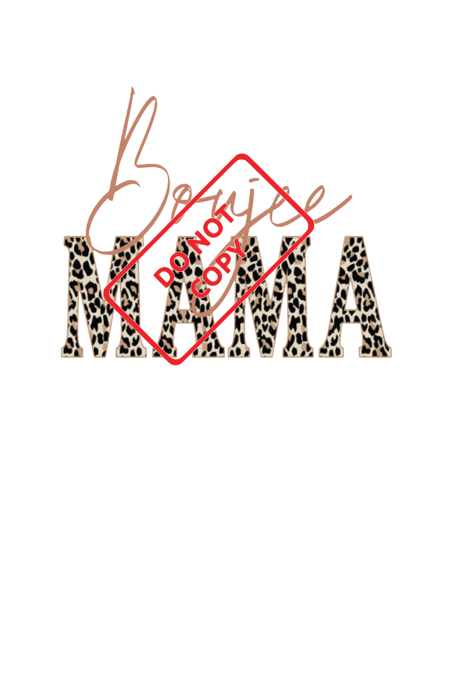 Boujee Mama (TRANSFER) | Nita's Sublimation Blanks­™